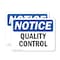 Signmission Quality Control, 5 in W x Rectangle, Vinyl Decal OS-2PACK-NS-D-35-L-17932 - alternate 1